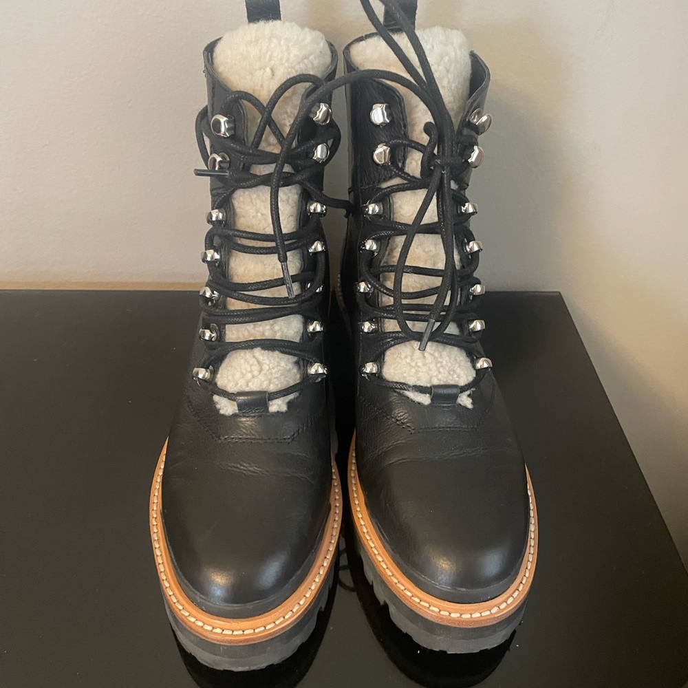 Marc Fisher black leather boots size 7